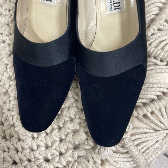 Pancaldi suede satin vintage pumps made in Italy size 37 - Picture 4 of 9